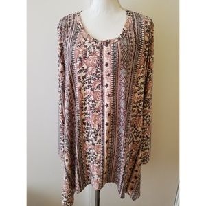 Green Envelope Long Sleeve Shirt Size 3X